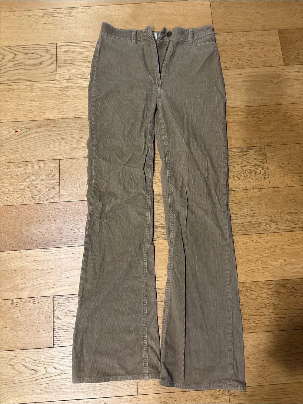 Wilfred Free Corduroy Bootcut Pants in Taupe Brown